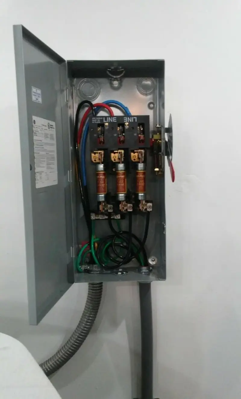 Three-phase disconnect switch installed for Electrical Wiring & Rewiring in Merchantville
